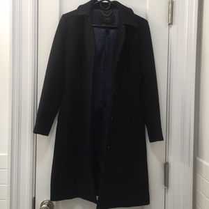 Black JCrew Lady Day Coat w/ Thinsulate